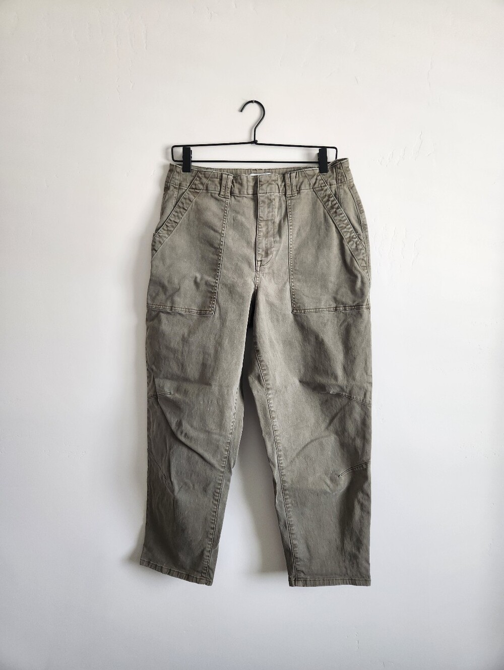 Pistola Pamela High Rise Utility Pant In Dark Olive Size 30 - Picture 2 of 10